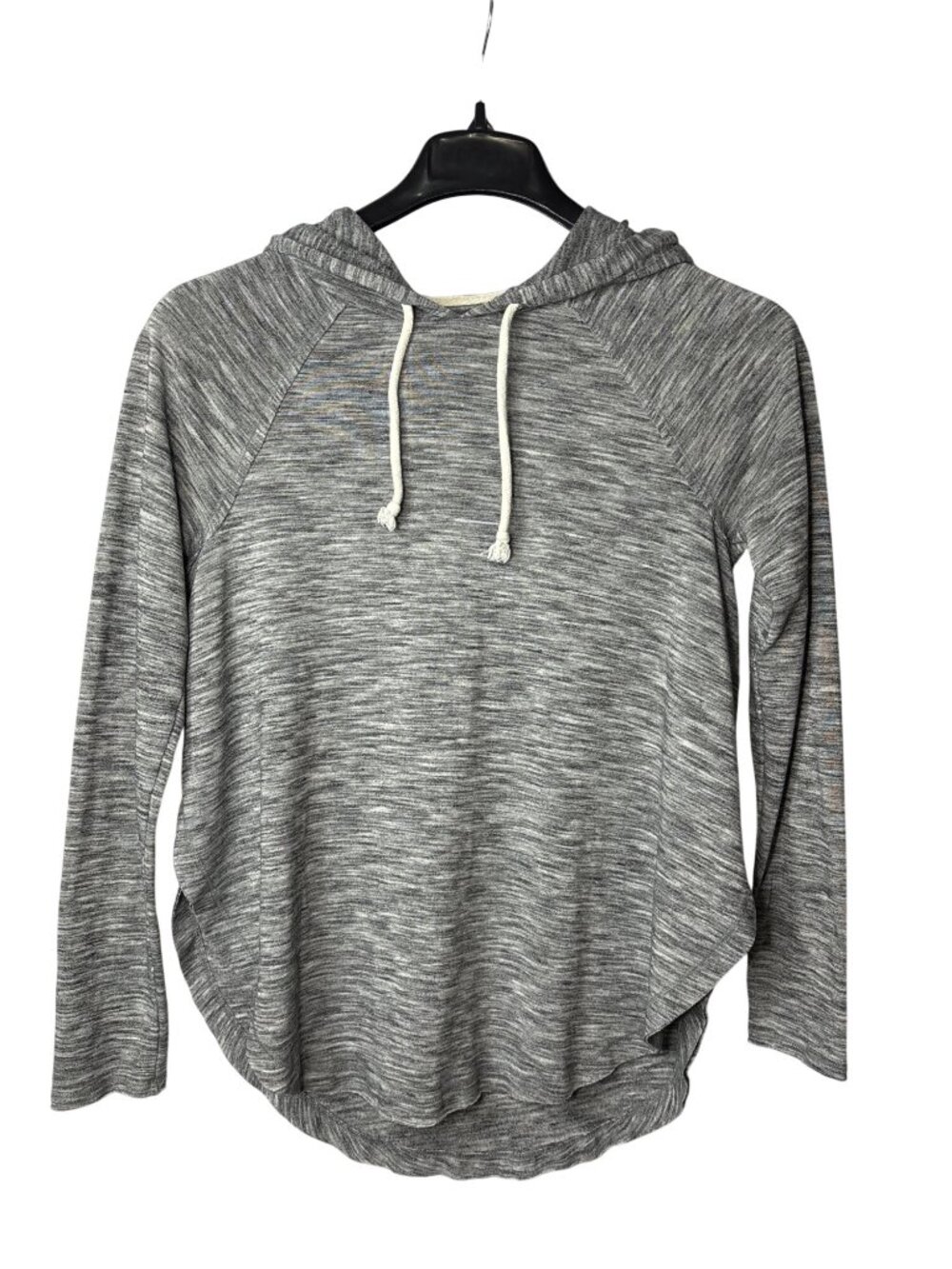 Mossimo Supply Co Womens Hooded Top S Pullover Lightweight Drawstring Side Slits